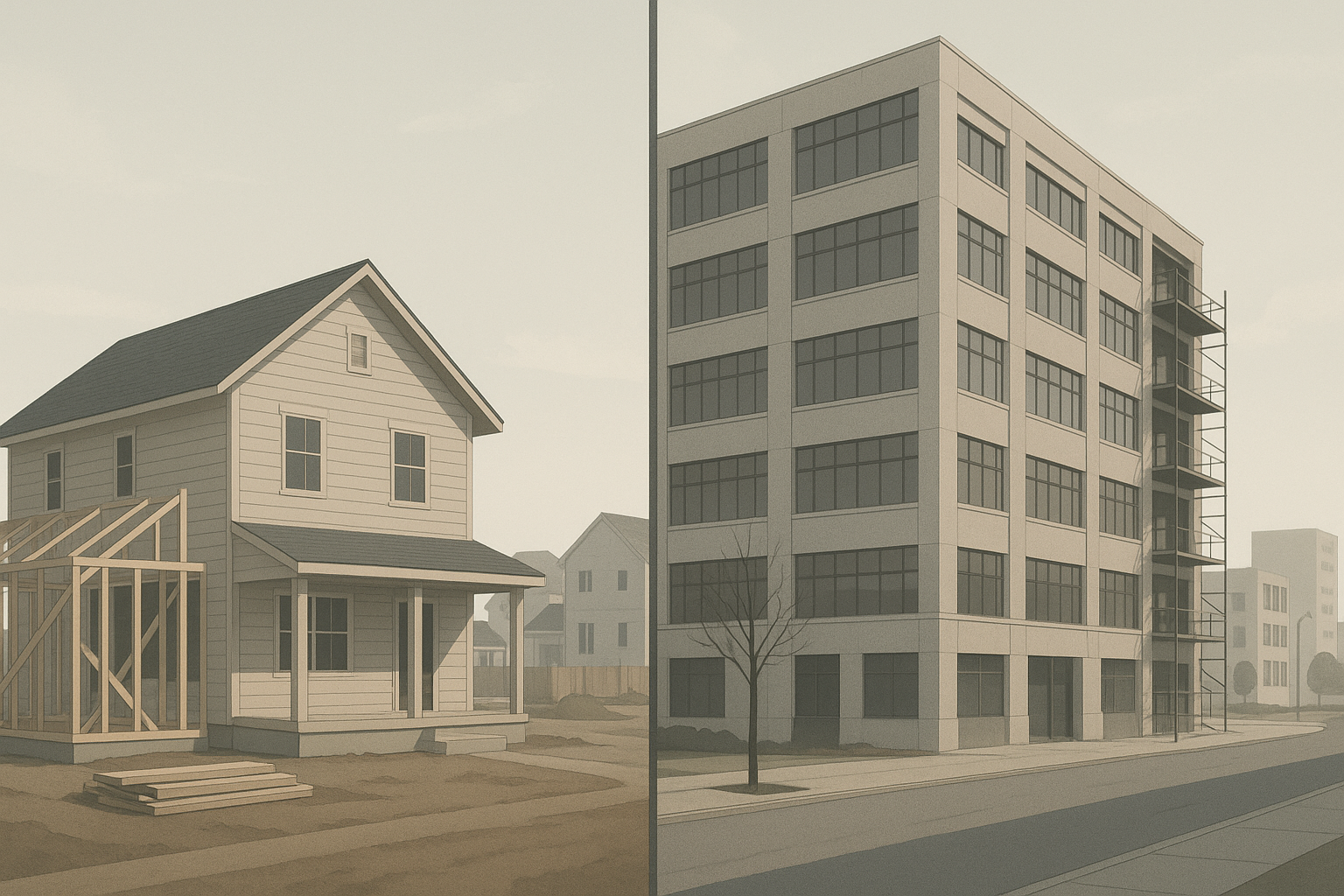 New Home Construction Sinks, Office Conversions on the rise