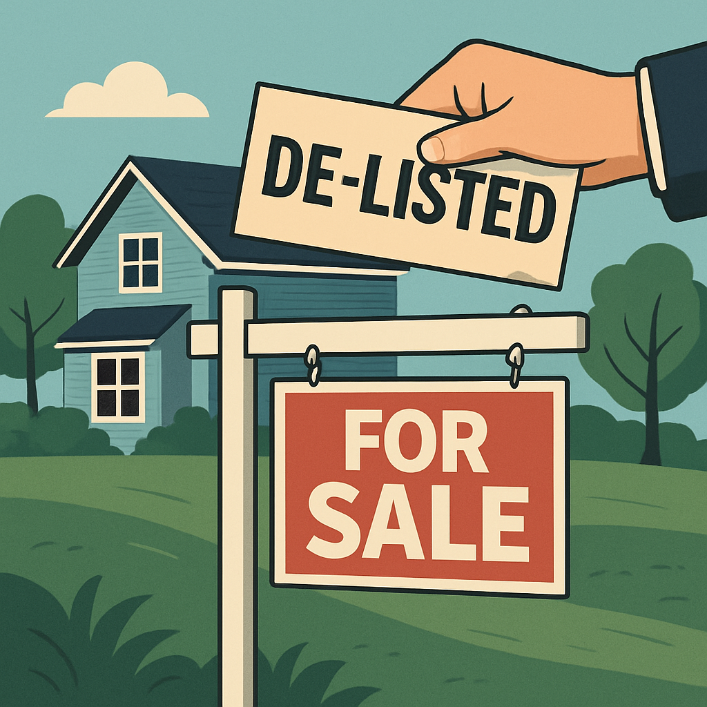 Sellers Delisting Properties