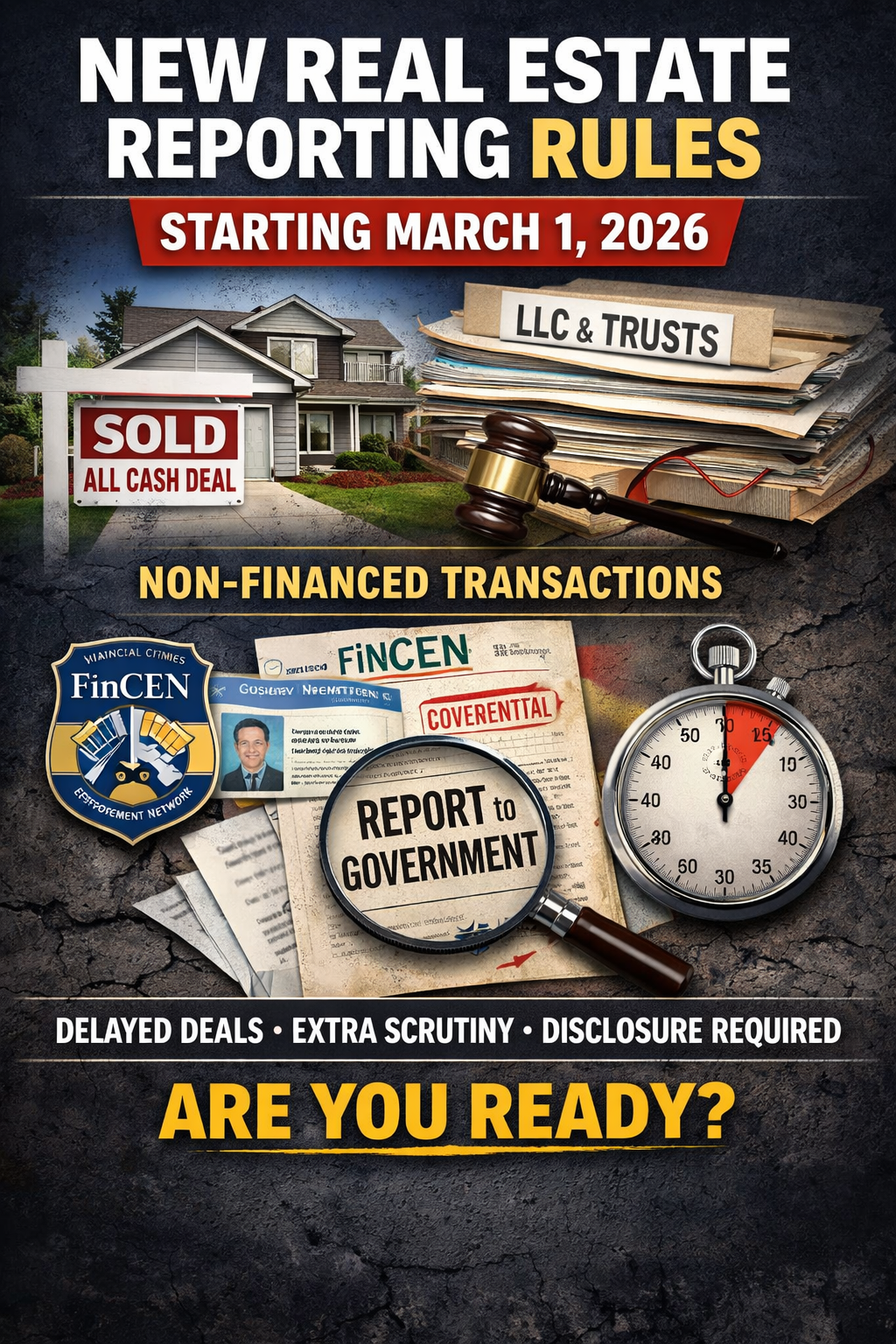 a new nationwide rule from Financial Crimes Enforcement Network changes how many residential real estate transactions are reported to the federal government